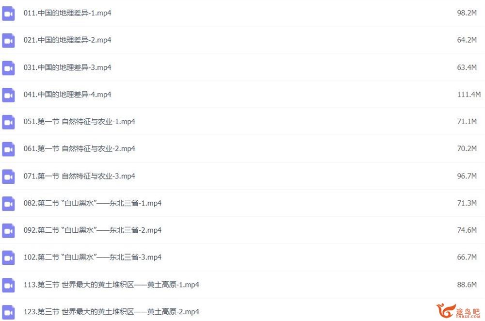 颠覆课堂 贾文武 初二地理八年级地理提高课上下册 61讲 百度网盘分享