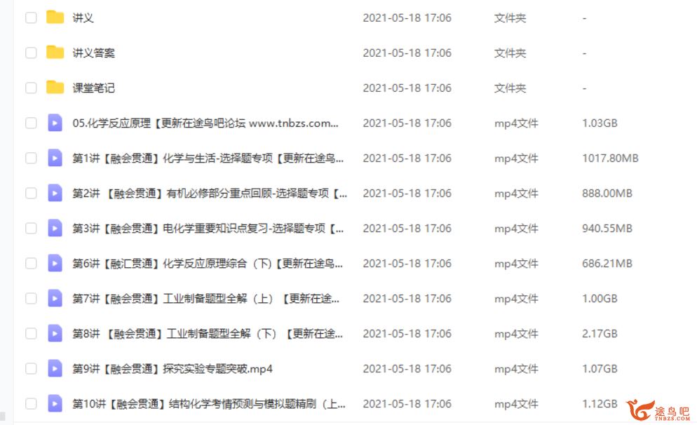 2021高考化学 康冲化学双一流班二轮复习春季班课程视频百度云下载