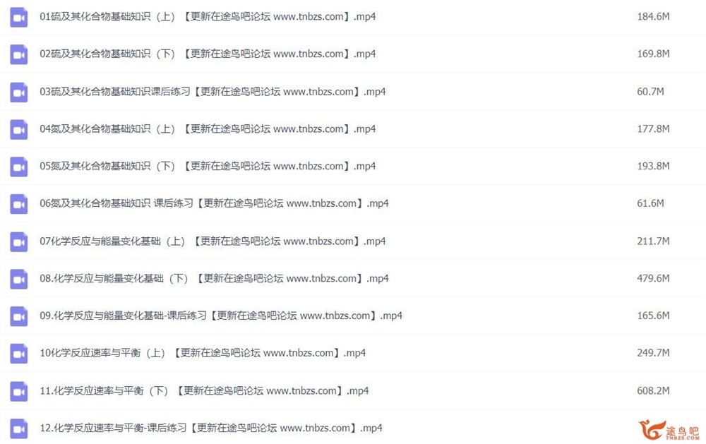 乐学康永明 2022寒 高一化学寒假班 23讲完结 百度网盘分享