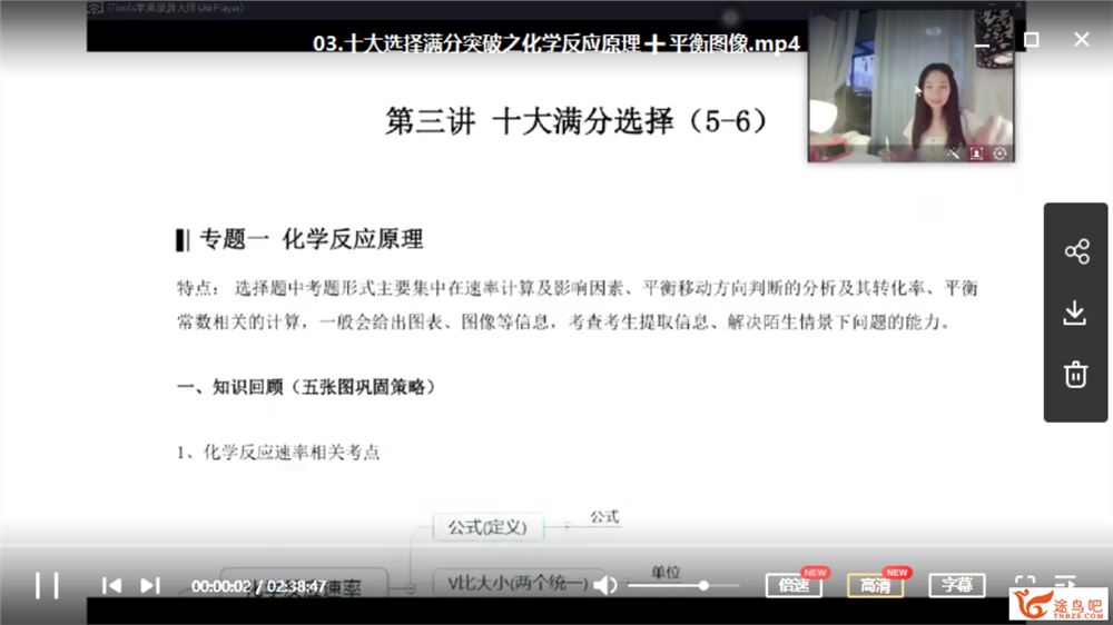 有道精品课【化学赵瑛瑛】2020高考 赵瑛瑛化学二轮复习全程班视频资源合集百度云下载