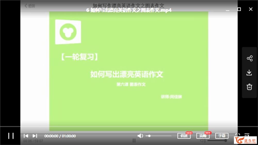 某辅导 初中英语闵佳琳如何写出漂亮英语作文视频合集百度网盘下载