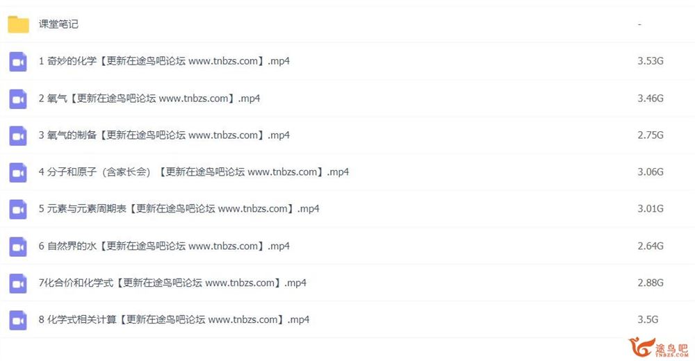 杨静然 2021暑 初三化学春季尖端班 7讲完结带笔记 百度网盘分享