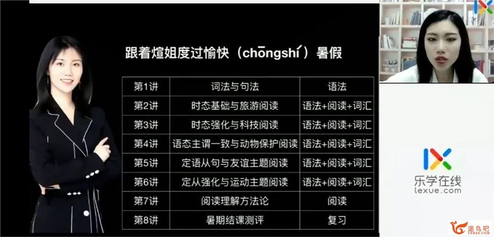 付轩屿 2022暑高一英语暑假班 8讲完结 百度网盘分享