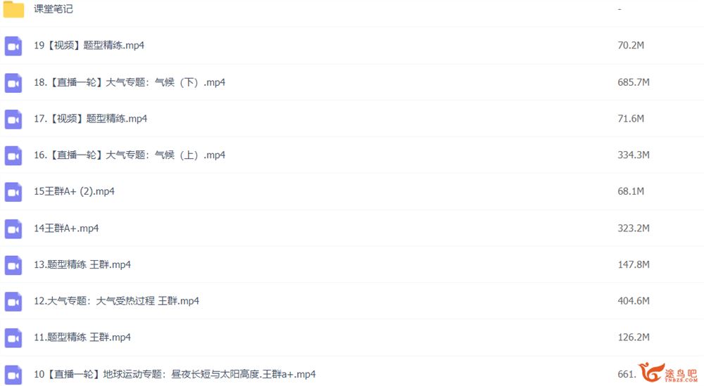 王群2023高考地理A+班一轮复习 秋季班