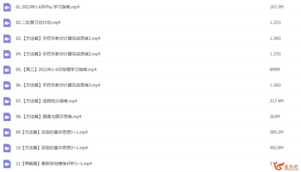 刘杰2023年高考物理二轮复习寒春联报 知识视频 百度网盘分享