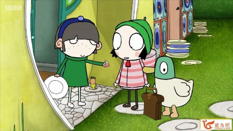BBC学龄前磨耳朵动画片《莎拉与乖乖鸭》Sarah and Duck 英文版 第3季 全40集 适合3-6岁学龄前儿童观看 mkv/720P高清 百度网盘下载