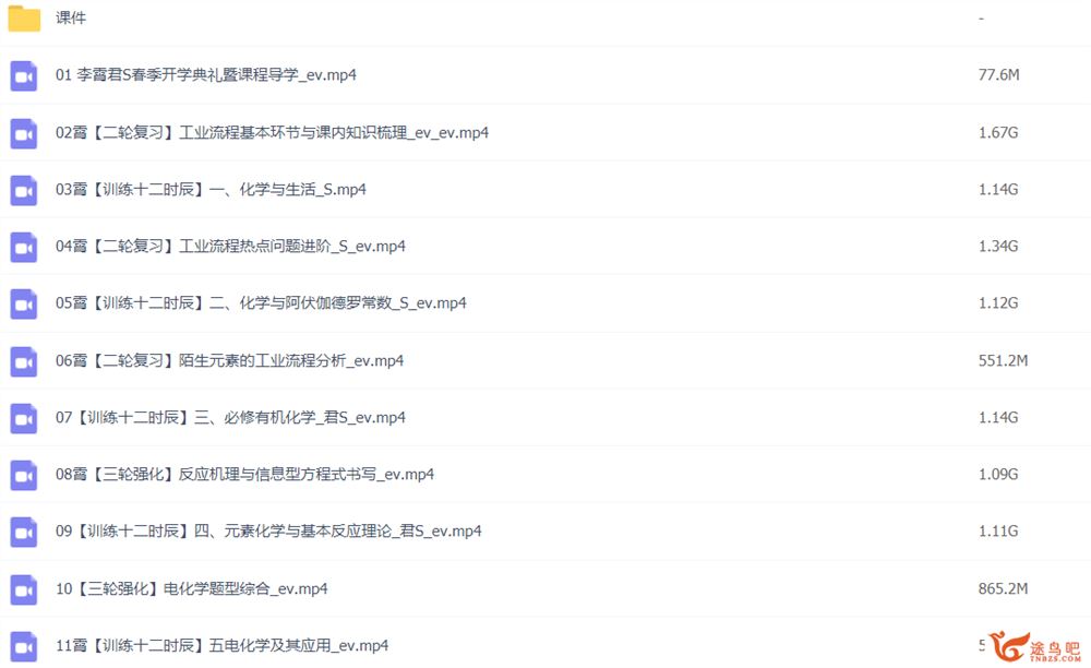 李霄军2022届高考化学S班二轮复习联报班 春季班