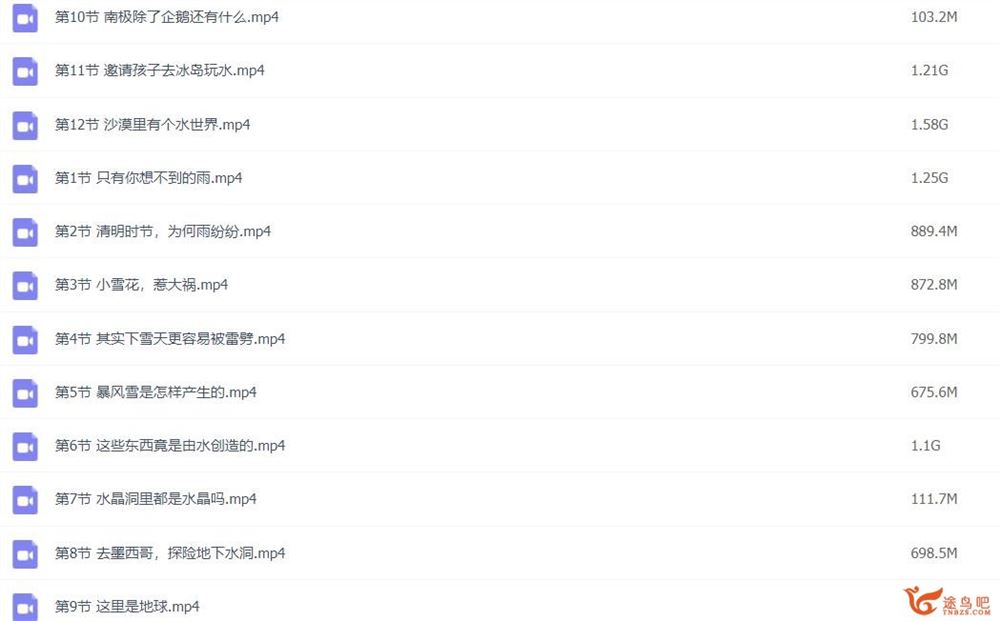 小灯塔自然地理大巡游 12讲百度网盘分享