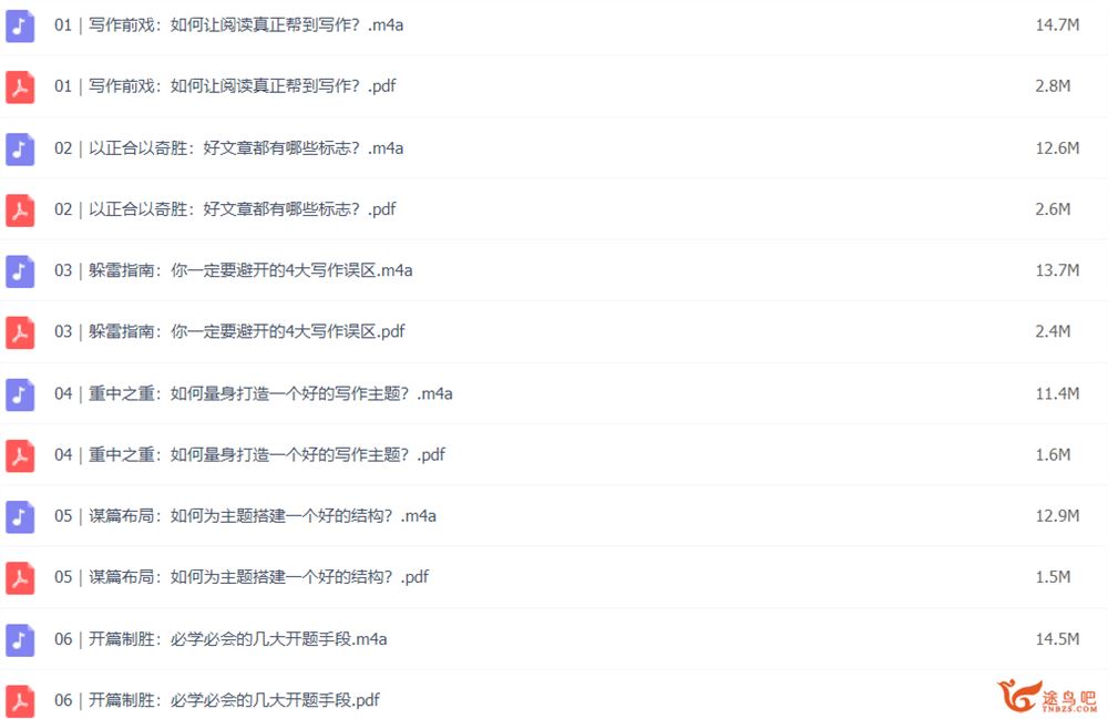 人人都用得上的写作课 百度网盘下载