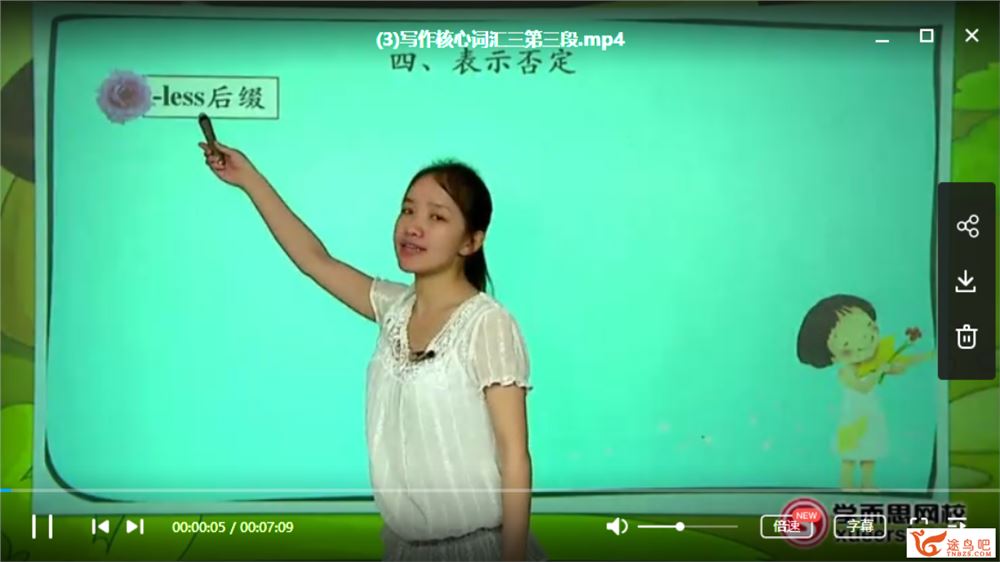 学而思 何小娇 初中阅读写作核心1000词汇【10讲带讲义 】视频课程合集百度云下载