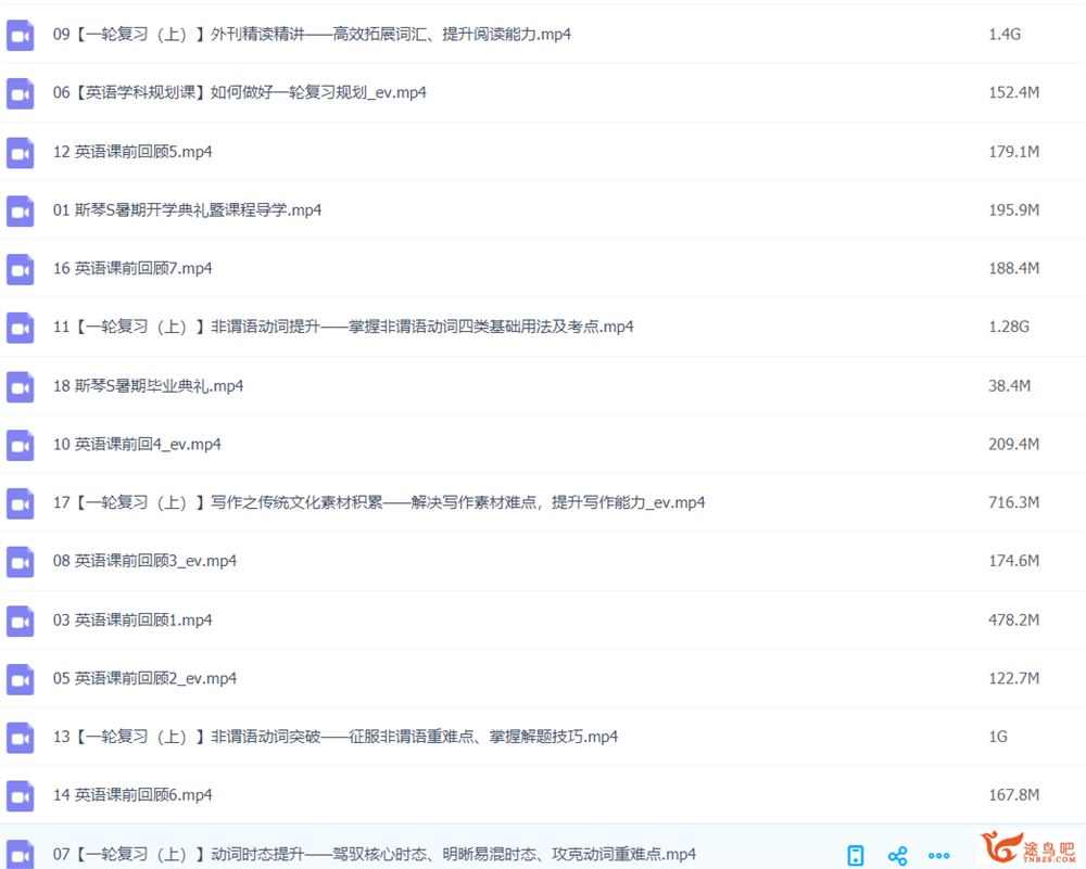 斯琴2022高考英语S班一轮复习暑秋联报 秋季班