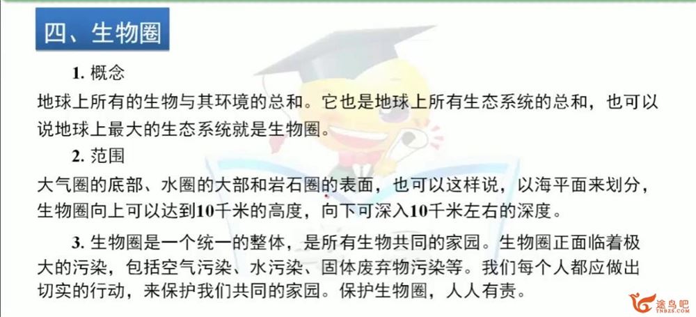 学科网名师微课堂初中生物《生物圈中的人》12讲带讲义百度网盘下载