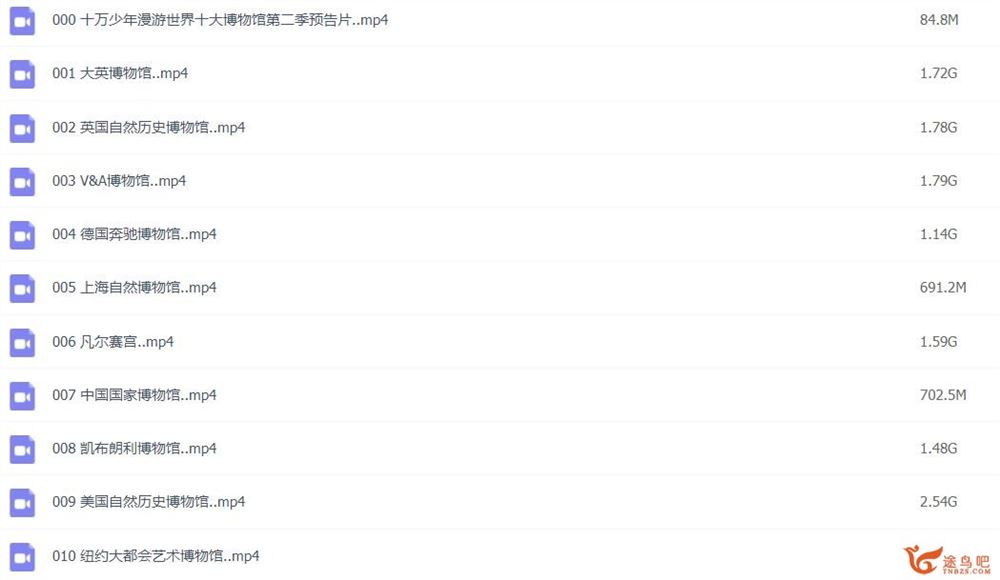 十万少年漫游世界十大博物馆一二季20讲完整版 百度网盘分享